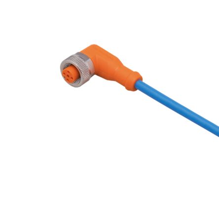 ifm electronic Женский 1 контактный Прямой Угол к Необрезанному Необрезанному Кабелю Датчика/Привода, 2 м