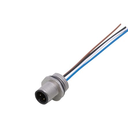 ifm electronic Круглый разъём, 1 контакт, Винт, M12 разъём, Вилка, Мужской, IP68, Серия E115