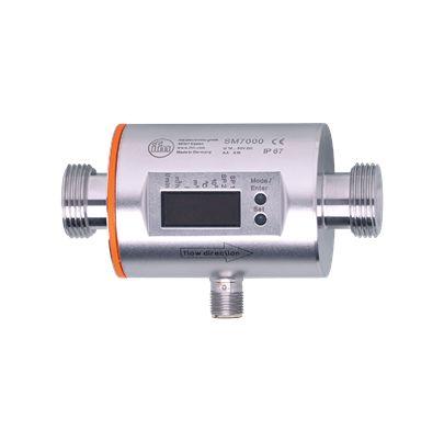 ifm electronic, Датчик расхода магнитно-индуктивного типа серии SM7004 для воды, 0.2L/мин мин, 50 L/мин макс