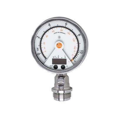 ifm electronic PG27 Серия Промышленный датчик давления, 4 до 20 mA, NPN/PNP Выход -1 бар 10 бар, Относительное давление