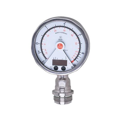 ifm electronic Промышленный датчик давления PG27 Series, 4 до 20 мА, NPN/PNP выход -1 бар 4 бар, относительное давление