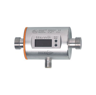 ifm electronic SM6001 Серия Магнитный индуктивный расходомер для жидкости, 1.5g/h Мин, 396 g/h Макс